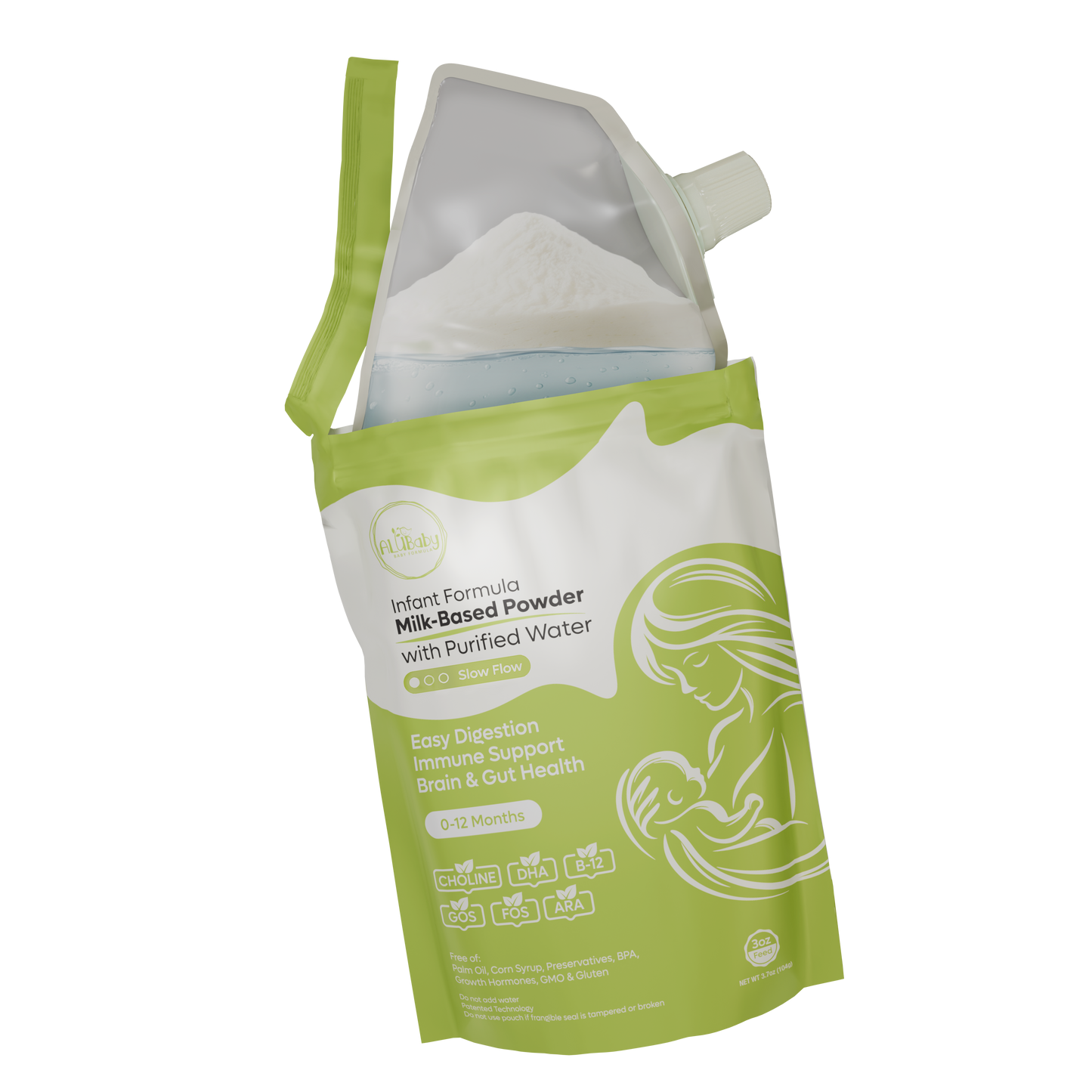 Clear Infant Formula Pouches (Slow Flow) 10 Count - 3oz
