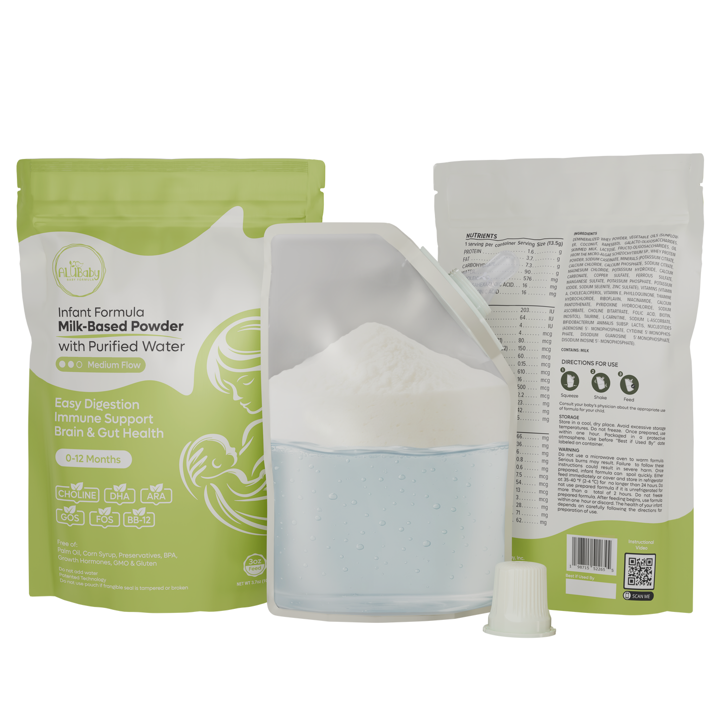 Clear Infant Formula Pouches (Medium Flow) 10 Count - 3oz