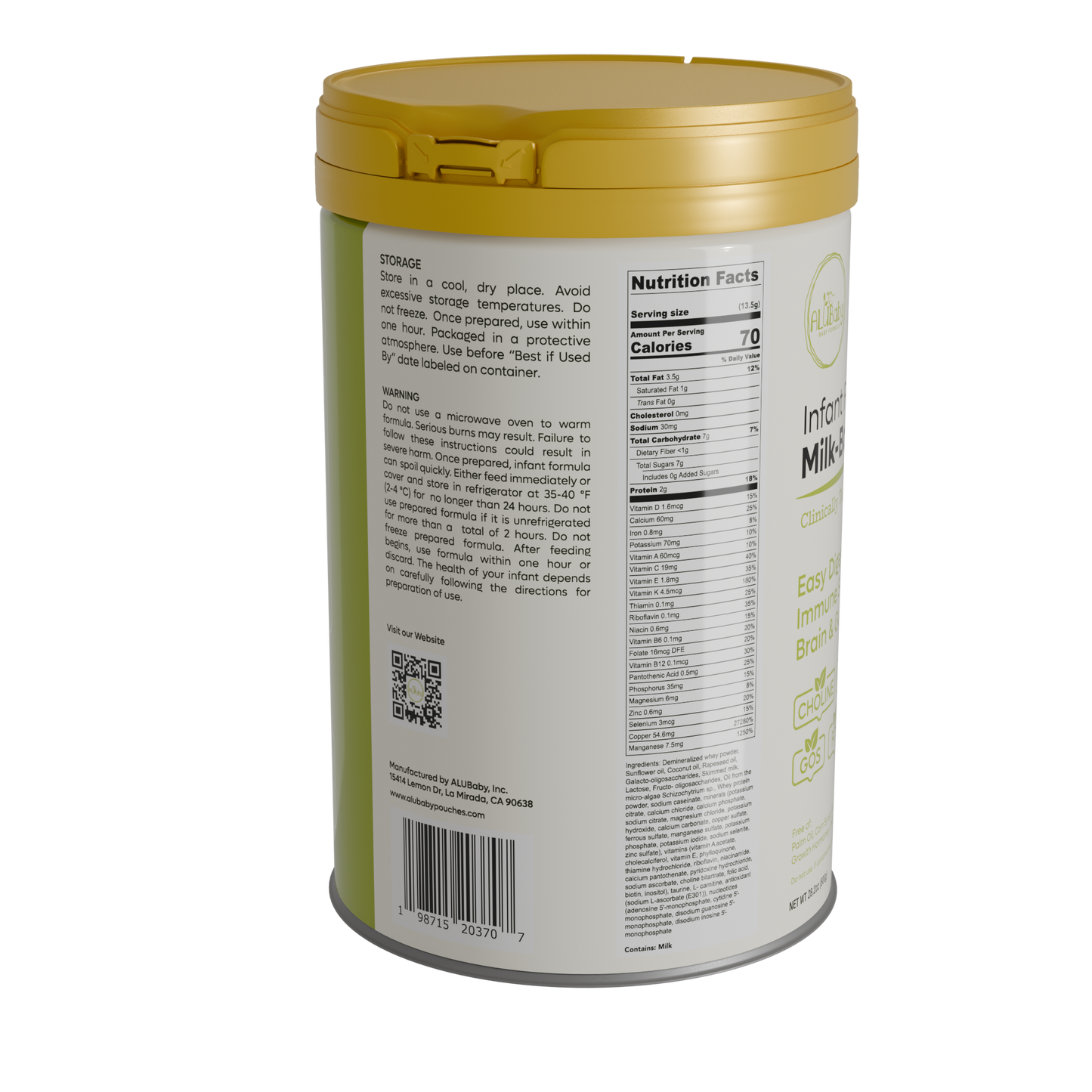 Alubaby Infant Formula Container (800 grams)