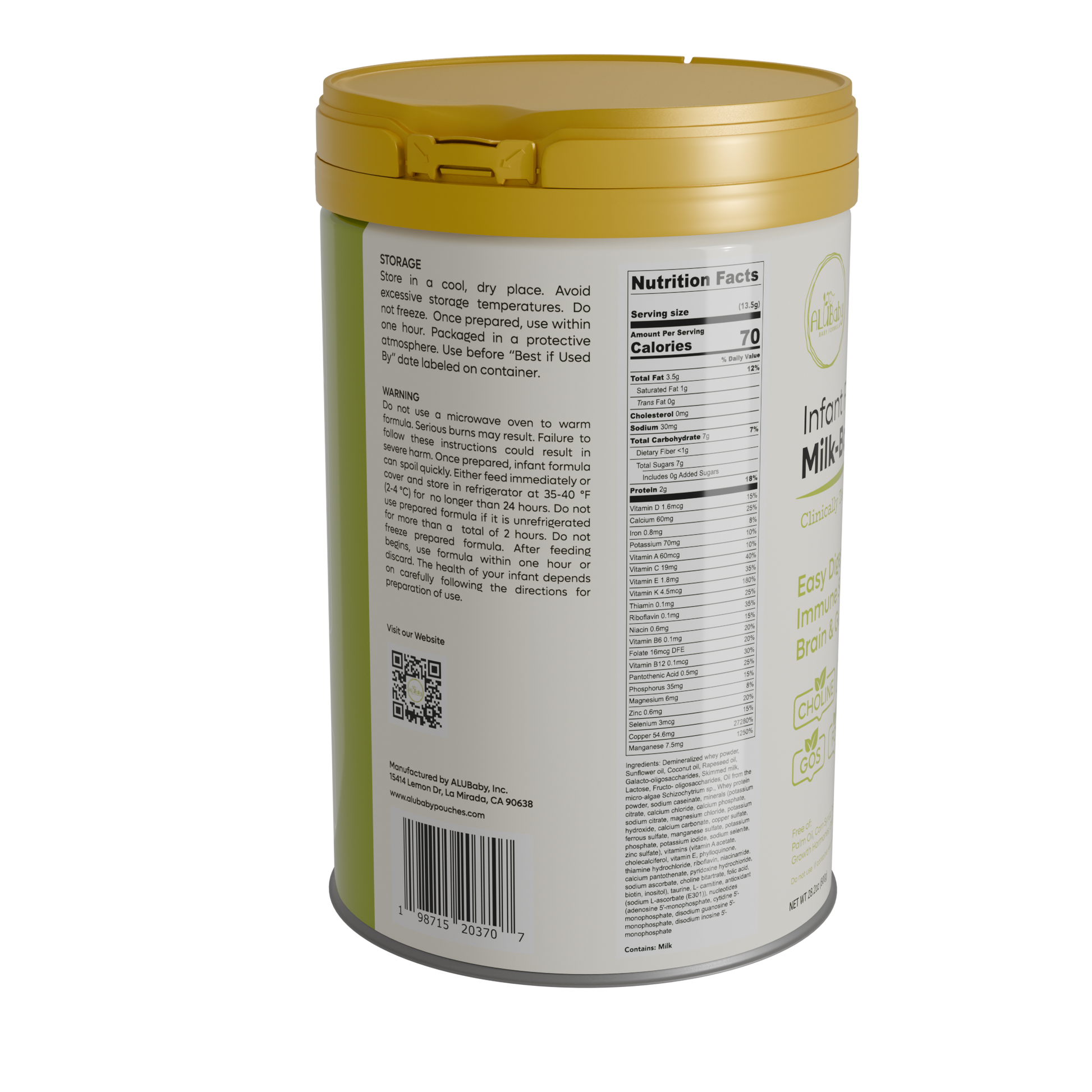Alubaby Infant Formula Container (800 grams)